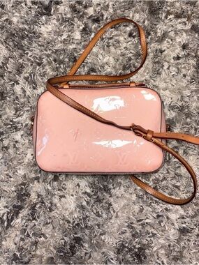 Louis Vuitton Pink Santa Monica  Patent Crossbody Bag